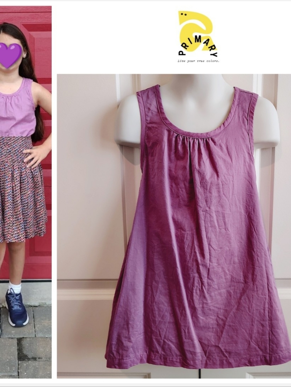 Primary Purple Sleeveless Blouse (NY Brand)